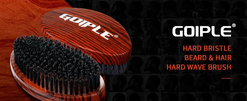 Wave Pomade Wave Styler Brush Great for Wolfing, Boar Bristle Beard & Wave Brush for Barbers & Daily Use Black