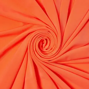 Orange Jersey Knit Fabric—4-Way Stretch Poly-Spandex—60" Wide