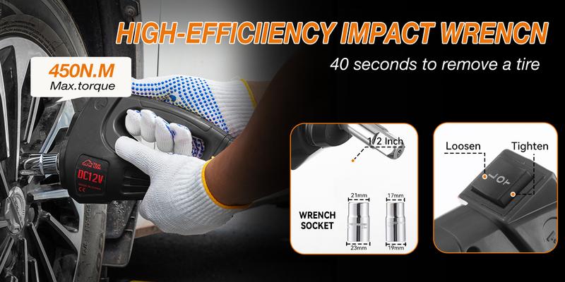 New Model Black 5-Ton Hydraulic Electric Jack with LED Light Air Compressor Toolbox Set for Tire Changing Inflation Versatile Tool Kit