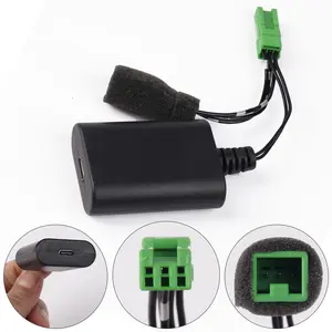 Canvcle Dashcam Power Adapter 3-pin Model A for Volvo XC40 XC60 XC90 S60 V60 C40, USB Power Port, Stable 12V 5A, Easy Install, Compatible with Rearview Mirror, GPS Charger, Not for Barrel Jack