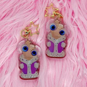 Kinger Googly Eyes Shaker Keychain, Perfect Gift for Fans, Collectible Character Charms, Backpack & Bag Accessories