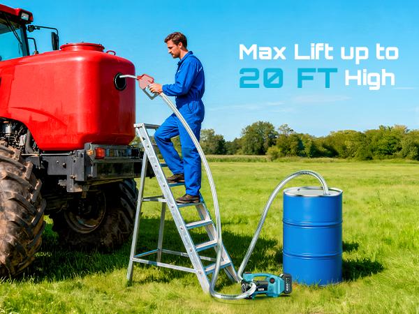 SEESII Fuel Transfer Pump 3-in-1 Power (21V/12V/24V), 12GPM, 160W Motor with 4.0Ah Battery, Self-Sealing Nozzle, Pressure Switch & All Necessary Accessories for Diesel,Kerosene, SP12 Multi SEESII Fuel Transfer Pump 3-in-1 Power (21V/12V/24V), 12GPM, 160W Motor with 4.0Ah Battery, Self-Sealing Nozzle, Pressure Switch & All Necessary Accessories for Diesel,Kerosene, SP12 Multi