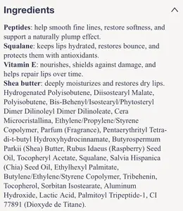 Peptide lip balm