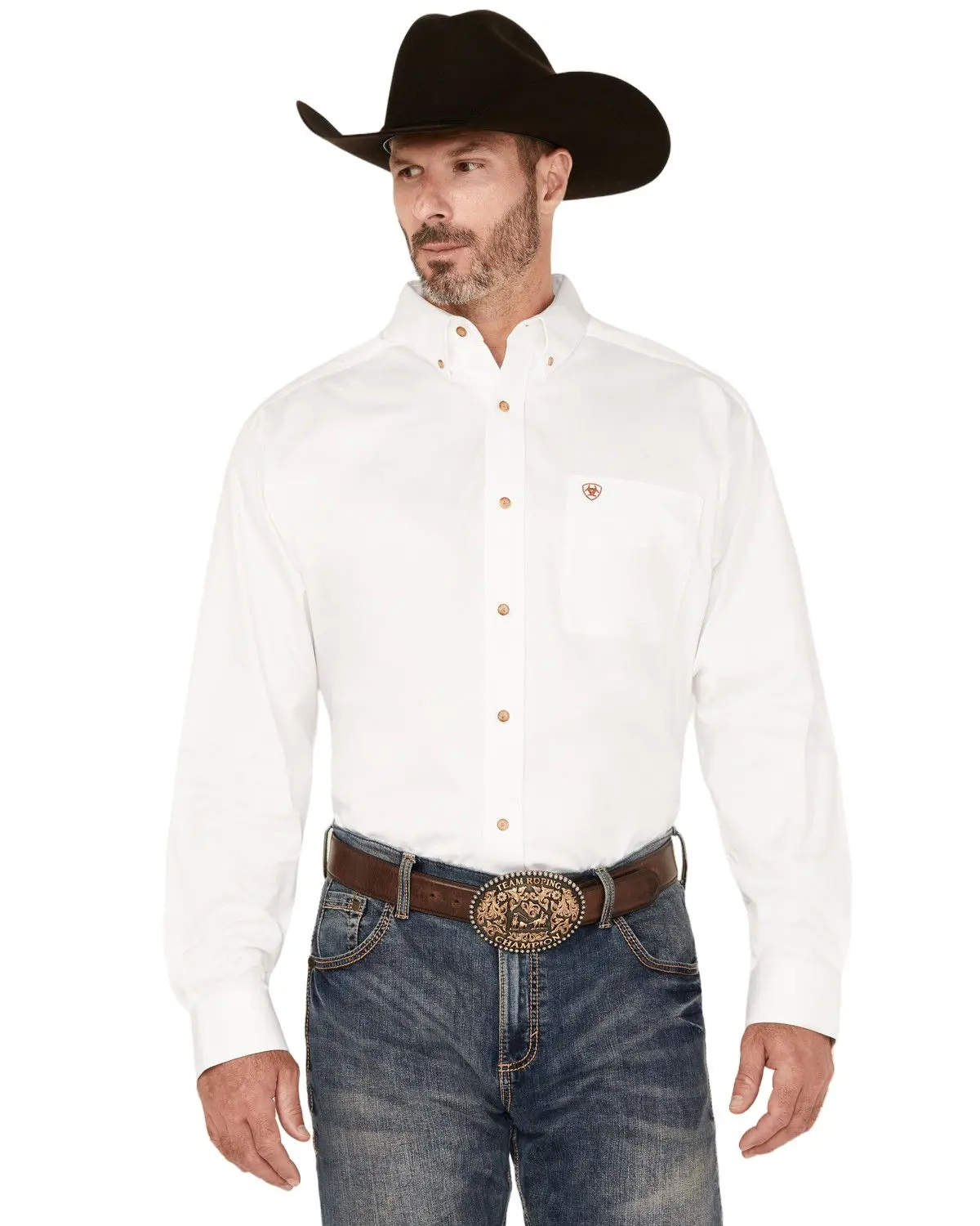 Ariat Men's Men'S Solid Twill Long Sleeve Western Woven Shirt - 10000503