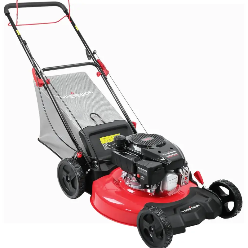 PowerSmart Gas Powered Self-Propelled Lawn Mower, 21" 3-in-1/22" 2-in-1 with 170cc OHV Engine(V8621S/V8622S/V8622S1), Heavy Duty, 6 Height Adjustment, Mulch/Bag/Side-Discharge, Lawn Care Equipment, Large Grass Catcher, Easy Start