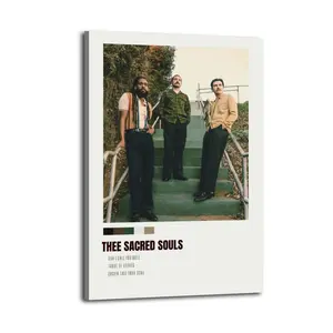 Thee Sacred Souls Great Wall Art, Canvas Poster, Cute And Vibrant Poster for Bedroom, Dorm, A Perfect Gift Idea for New Year Home Decor