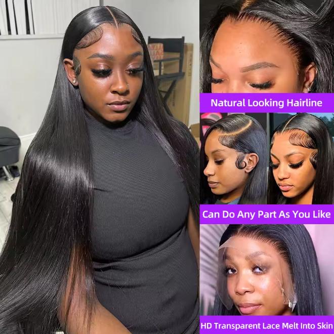 Bling Hair 180% Glueless Wigs Human Hair Ready To Wear Bone Straight Lace Front Wigs Human Hair 5x5 Pre Cut Hd Lace Closure Wigs For Women Bling Hair 180% Glueless Wigs Human Hair Ready To Wear Bone Straight Lace Front Wigs Human Hair 5x5 Pre Cut Hd Lace Closure Wigs For Women