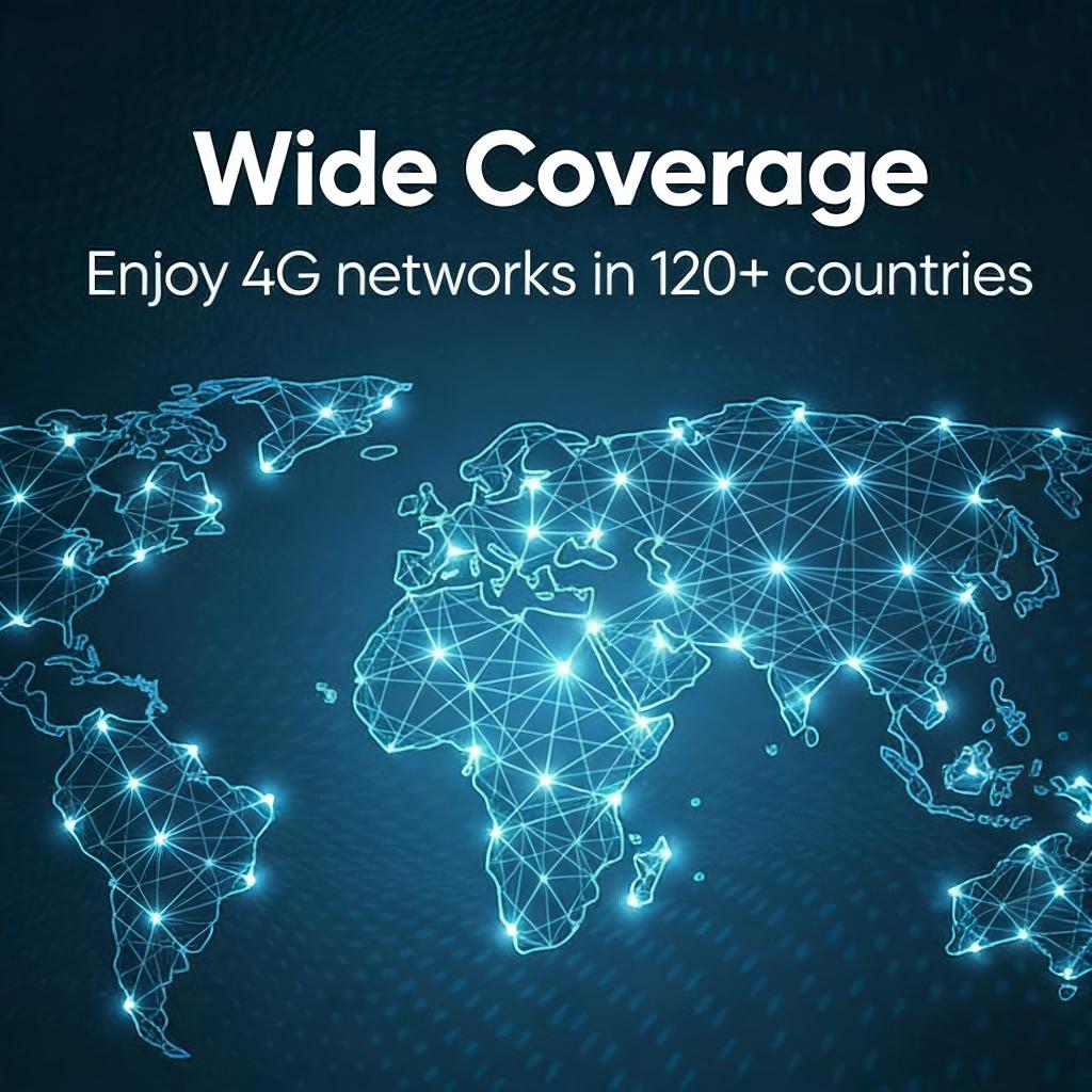 ECOVOX 4G LTE WiFi Mobile Hotspot 2026, No SIM Card Required No Contract, 9 Connected Devices, Multiple Networks, Portable Internet for Campers, Motorhomes and Travels, Free 1GB Local Data