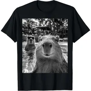 Cool Capybara Selfie T-Shirt