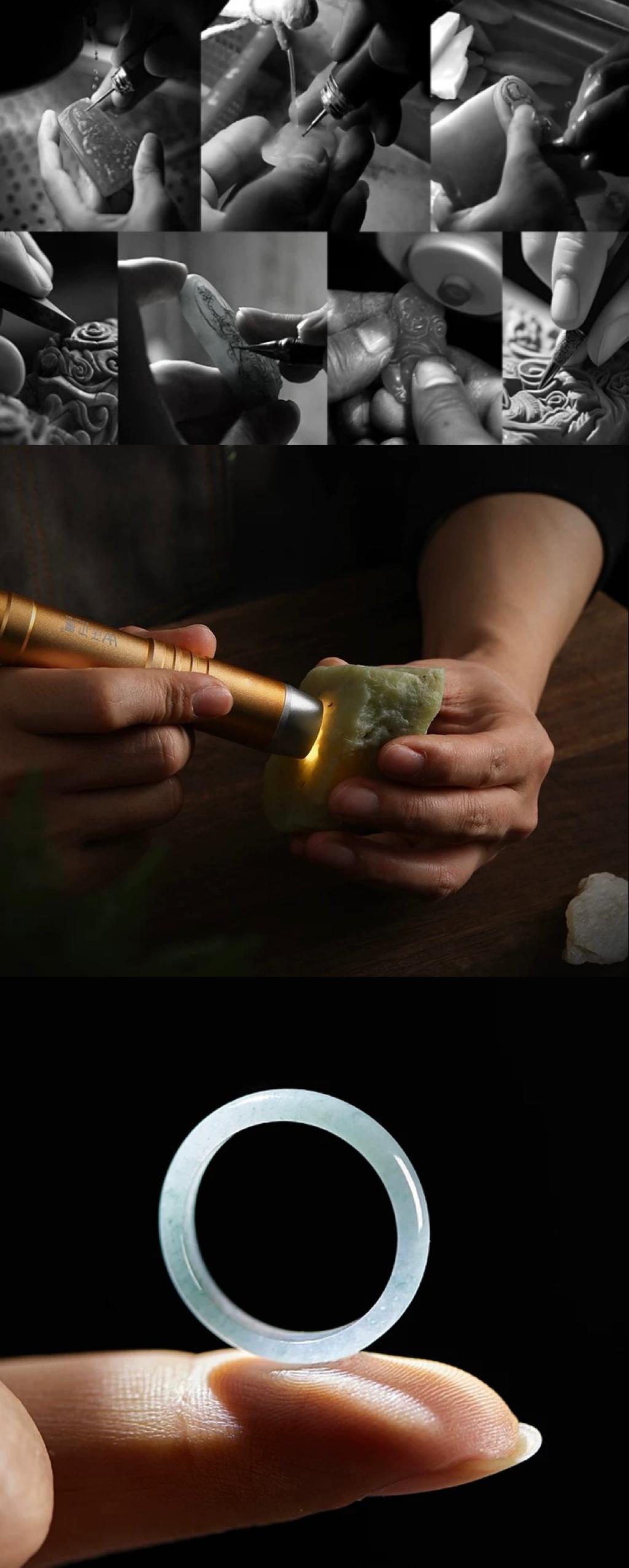 Natural Skinny Jade Ring | Green Jade Ring US Size 3–13 | Minimalist Stacking Ring | Boho Gift for Her | Polished Finish | Calm Balance & Natural Elegance