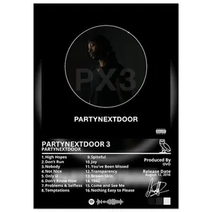 PARTYNEXTDOOR 3, PARTYNEXTDOOR Poster, Album Poster, PARTYNEXTDOOR, Music Poster, partynextdoor Album Poster, Album Cover Poster #57