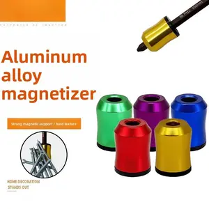 High hardness and strong magnetic aluminum alloy magnetizer 6.35 hexagonal handle batch head driver head magnetizer electric drill magnetic ring