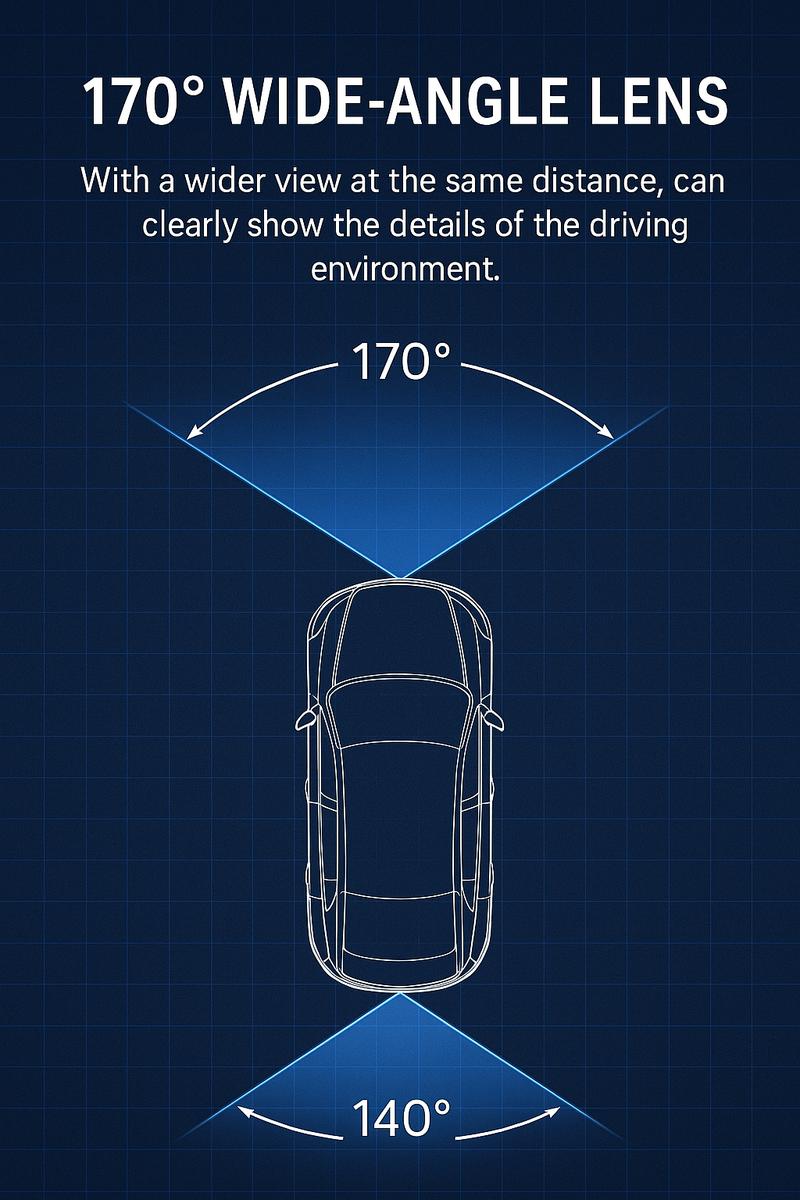 128GB Dash Cam for Cars with Night Vision 1080P Dual Lens Inside & Outside 24H Parking Monitor Motion Detection Loop Recording Car Camera with Audio HD Driving Recorder Starlight Night Vision Dual Recording Full HD Video