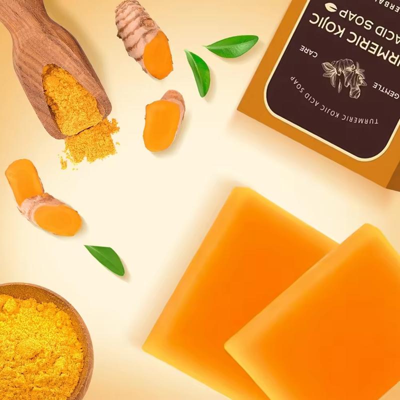 1/2 Box Natural Organic Turmeric Body Bar Soap -Removes Gentle Facial Bath Soap  Full Body Wash