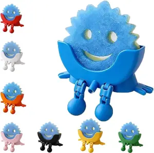 3D Printing Countertop Sponge Holders, Cute Hanging Sponge Holder with Drainage, Keeps Your Sponge Dry & Smiling, For Scrub Daddy Holder, Funny Sponge Stand for Kitchen Sink