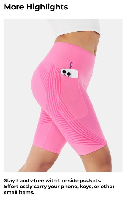 Fanka Body Sculpt Side Pocket 9" Biker Shorts (Reversible Wear)