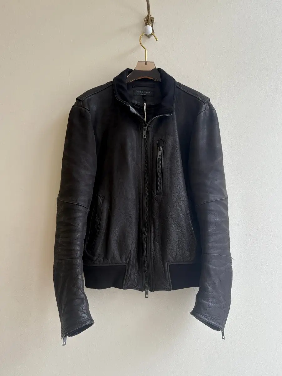 Rag & Bone | Leather Bomber Jacket (Vintage)
