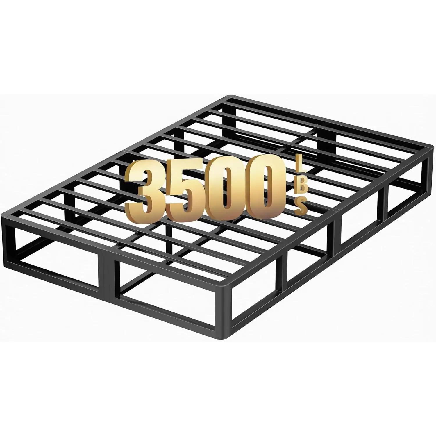 ROIL 10 Inch King Box Spring, Heavy Duty Metal Box Spring Mattress Foundation with Fabric Cover, 3500lbs Max Weight Capacity, Easy Assembly, Noise Free, Non-Slip