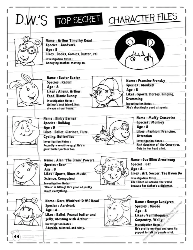 Arthur Color Fun Book Arthur Coloring Book Official PBS KIDS for Kids Ages 4+ - TikTok Shop