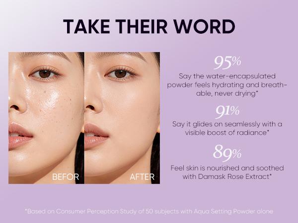 2CHILL Aqua Setting Powder – Korean Skincare Makeup, Lightweight Matte Finish Translucent Face Powder, Oil Control & Long-Lasting, Hydrating, Cosmetic