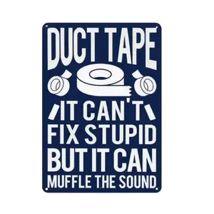 Funny Metal Tin Sign – Vintage Sarcastic Wall Decor for Man Cave, Bar, Garage, or Bathroom – Humorous Poster for Men, 12x8 Inches