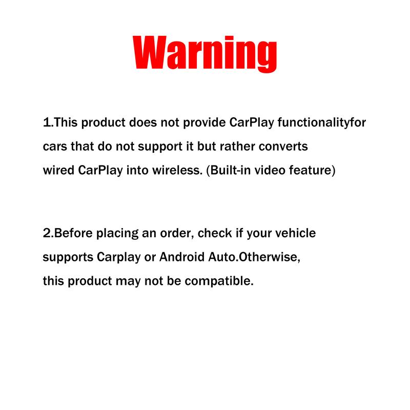 CarPlay AI Box for Netflix YouTube TikTok, Wireless CarPlay & Android Auto Adapter, 3-in-1 Magic Video Streaming Box, Convert Wired to Wireless, Plug & Play Dongle