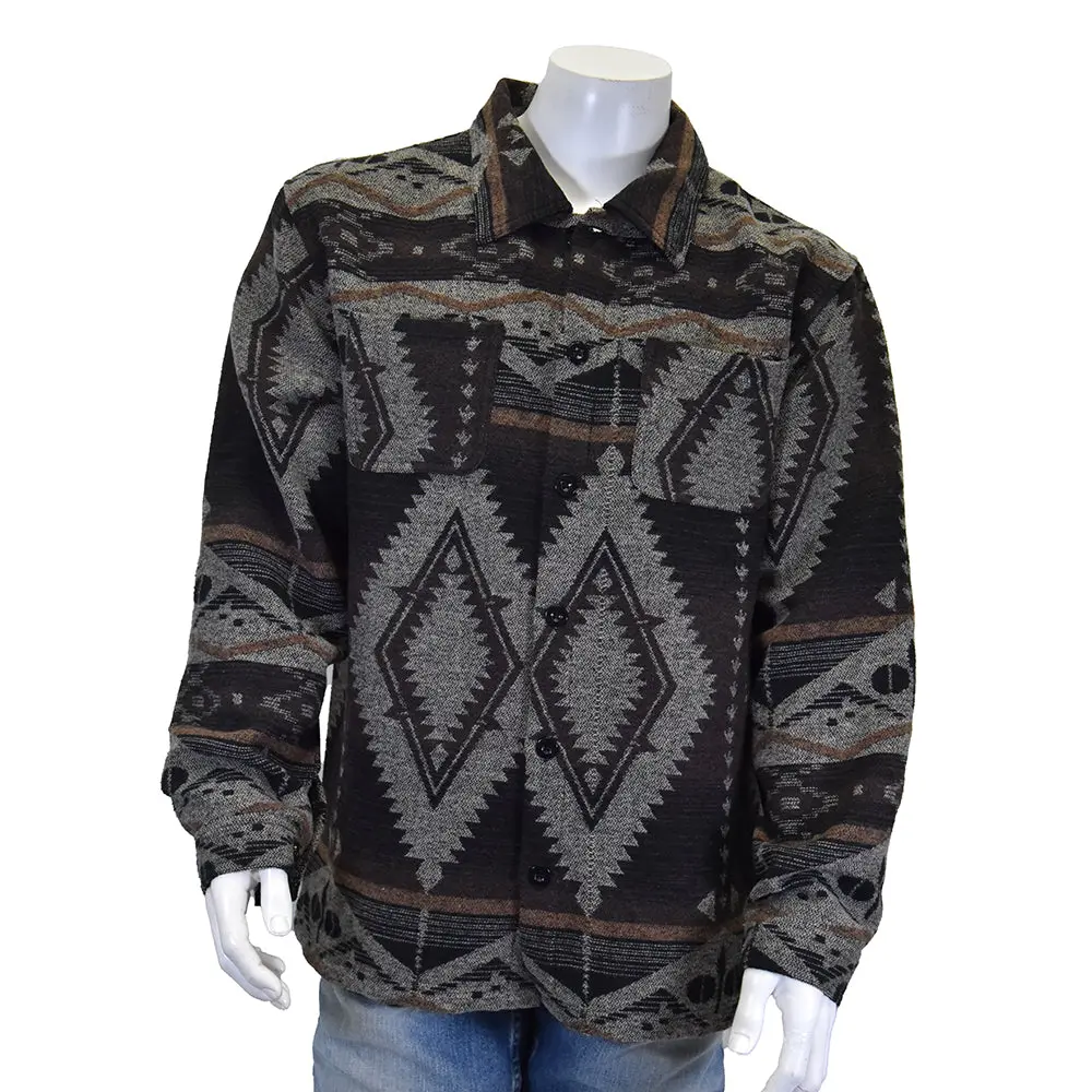 Men's Cowboy Hardware Brown "Aztec Wool" Jacket