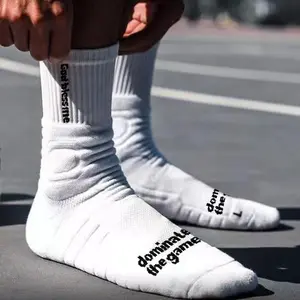 Lucky Unisex Elastic design support Socks,breathable comfortable sport Socks ,white daily compression athletic Socks grip socks outdoor soccer sport stocking for Golf, baseball and Basketball