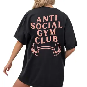 Comfortable 100 Cotton Gym Club Shirt Ideal for Workout and Weightlifting Enthusiasts Unisex Oversized Tee