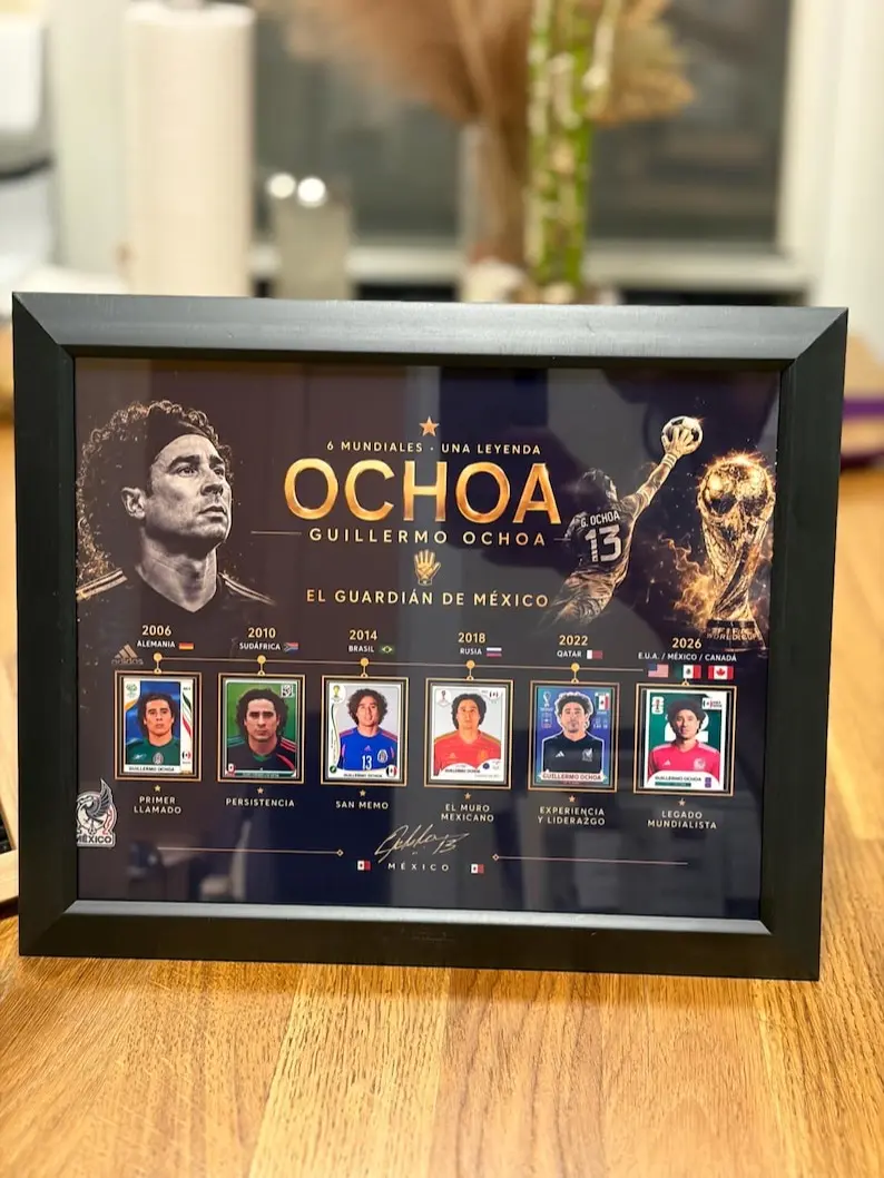 Memo Ochoa World Cup Poster Mexico Soccer Art| Ochoa Futbol mexicano