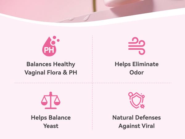 Gynable Female Probiotic for Women- Female Probiotic for pH Balance,Upgraded to 10 Billion CFU Probiotics Odor Control, Yeast Balance, Promote Healthy Viginal Flora & Feminine Health Edible Dietary