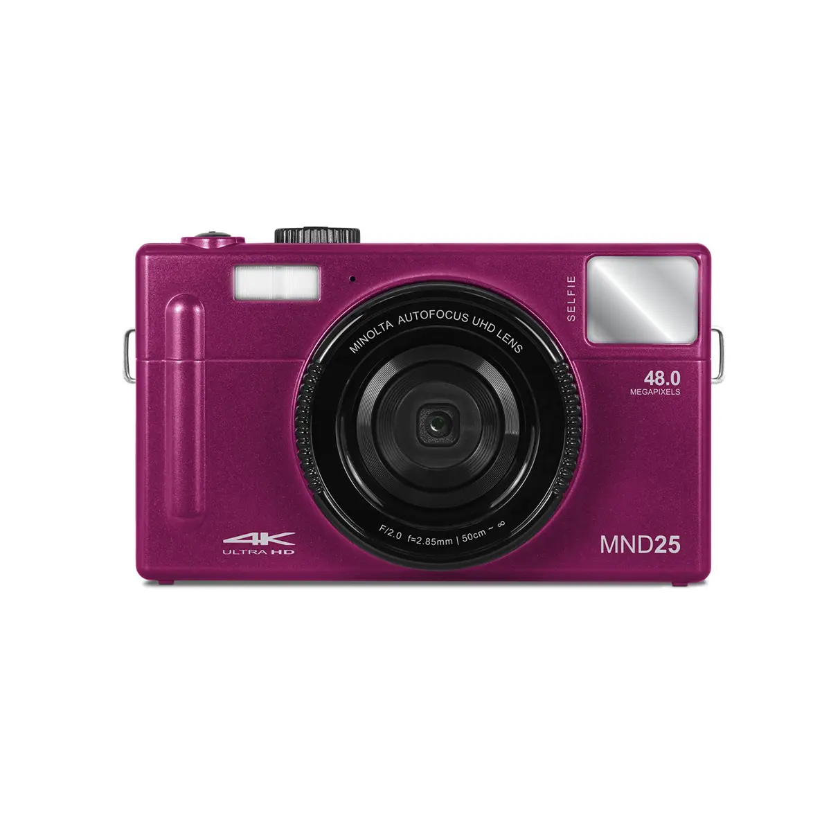 Minolta MND25 48MP 4K Ultra HD Wi-Fi 3.0" LCD Screen Digital Camera