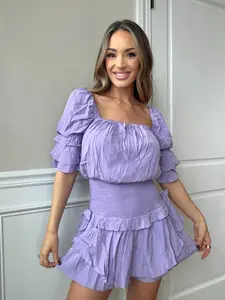 Darling Dreams Romper - Lavender