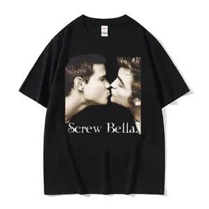 Screw Bella Retro T Shirt Twilight Funny Meme T-shirts Men's Women's Harajuku Fashion Casual Oversized Cotton T-shirt Streetwear 818