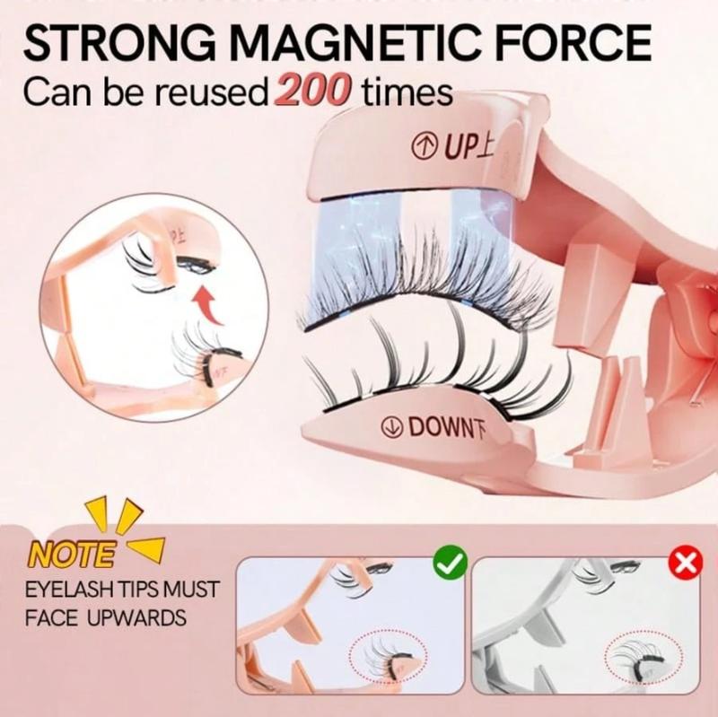 [Soft Magnetic] Magnetic Eyelash Case - Reusable Soft Magnetic Eyelashes, No Glue Or Eyeliner Needed, Waterproof, Lightweight And Natural, 10-12 Mm, Includes Pouch And Brush, Magnetic Eyelashes Are Reusable!