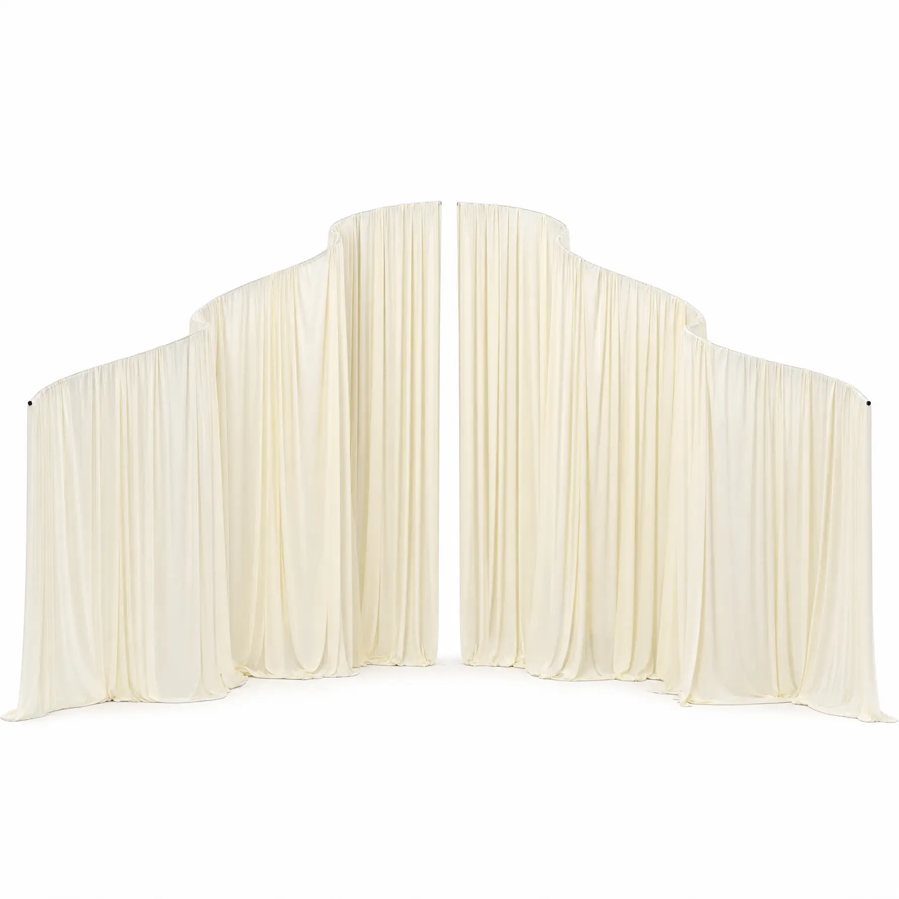 S-A9136 Colorful Wave-Shape Arch Flower Stand, Lavender Floral Backdrop Banners for Outdoor Wedding Party Decorations (Home & Festive Party Supplies)