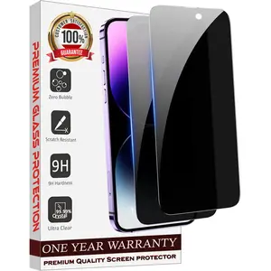 Entronix 2-Pack Privacy Screen Protector for iPhone 16 – Anti-Spy, Case-Friendly, Easy Install, Tempered Glass Protection Durable Smartphone