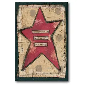 Courtside Market Gratitude Star 12" x 18" Canvas Wall Art