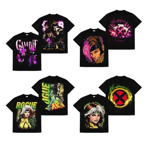 [Collection] 90s X-Men Blue vs Gold Team Gambit Rogue Premium Cotton T-Shirt, Retro 1990s Mutant Graphic Shirt,  Retro Comic T-Shirt, Character Comics Fans Shirt, Superhero T-Shirt, Comic Book Fans T-Shirt, Superhero Graphic Tee