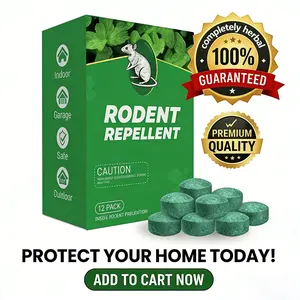 12 - Pack Popular Natural Rodent Repellent Balls! With peppermint & lemon oil, they're reliable, effective against rats, squirrels, etc. Safe, long - lasting & user - friendly for indoor/outdoor.