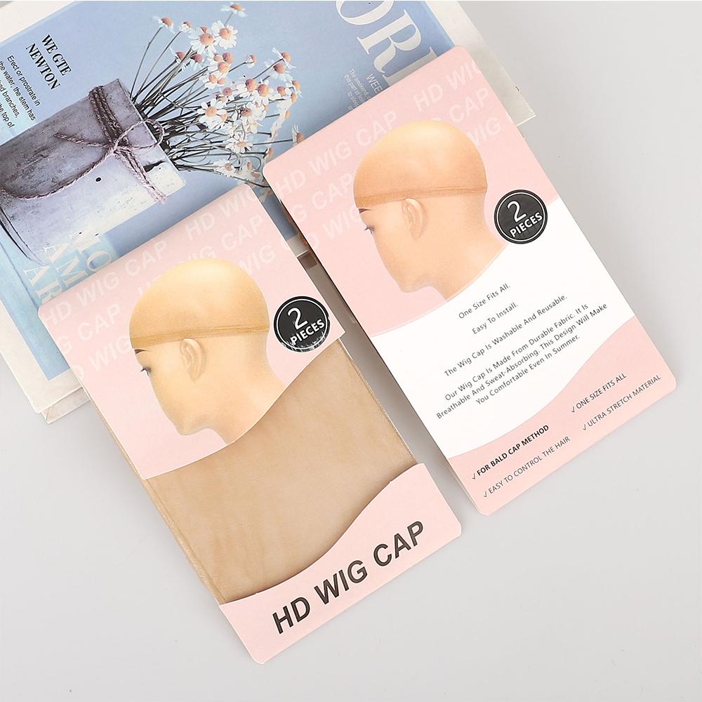 2 Cap For Wig HD Human Hair Wig Caps For Women 2 Count Transparent Breathable Bald Cap For Wig