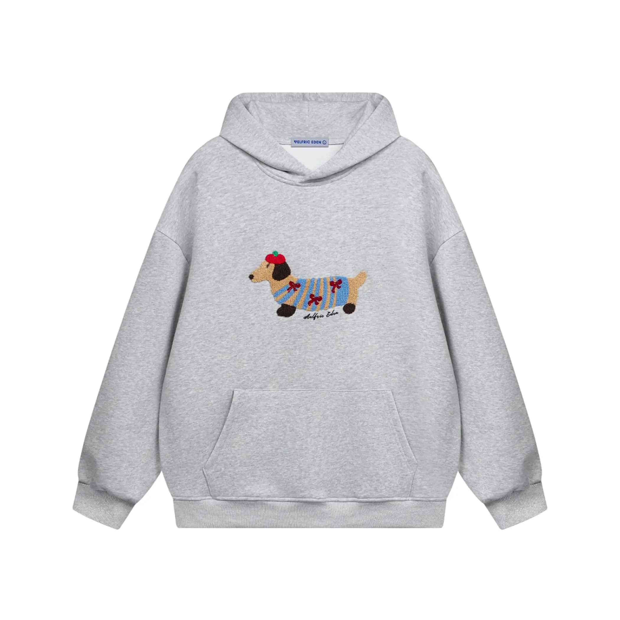 Aelfric Eden Men's Cartoon Dog Graphic Hoodie - Casual Couple Outfit Oversized Long-Sleeve Pullover, 2025 Mensfashion Clothing,summerwins,father'sdaygifts,back to school,back to school shopping,clothes for back to school,first day of school outfits