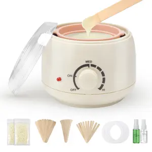 250ml Mini Waxing Kit for Women, Hard Wax Kit for Hair Removal, Waxing Kit for Bikini, Underarms, Eyebrows, Face, Compact for Teen Girls or Students Starters, Sensitive Skin, Dorms & Home Use