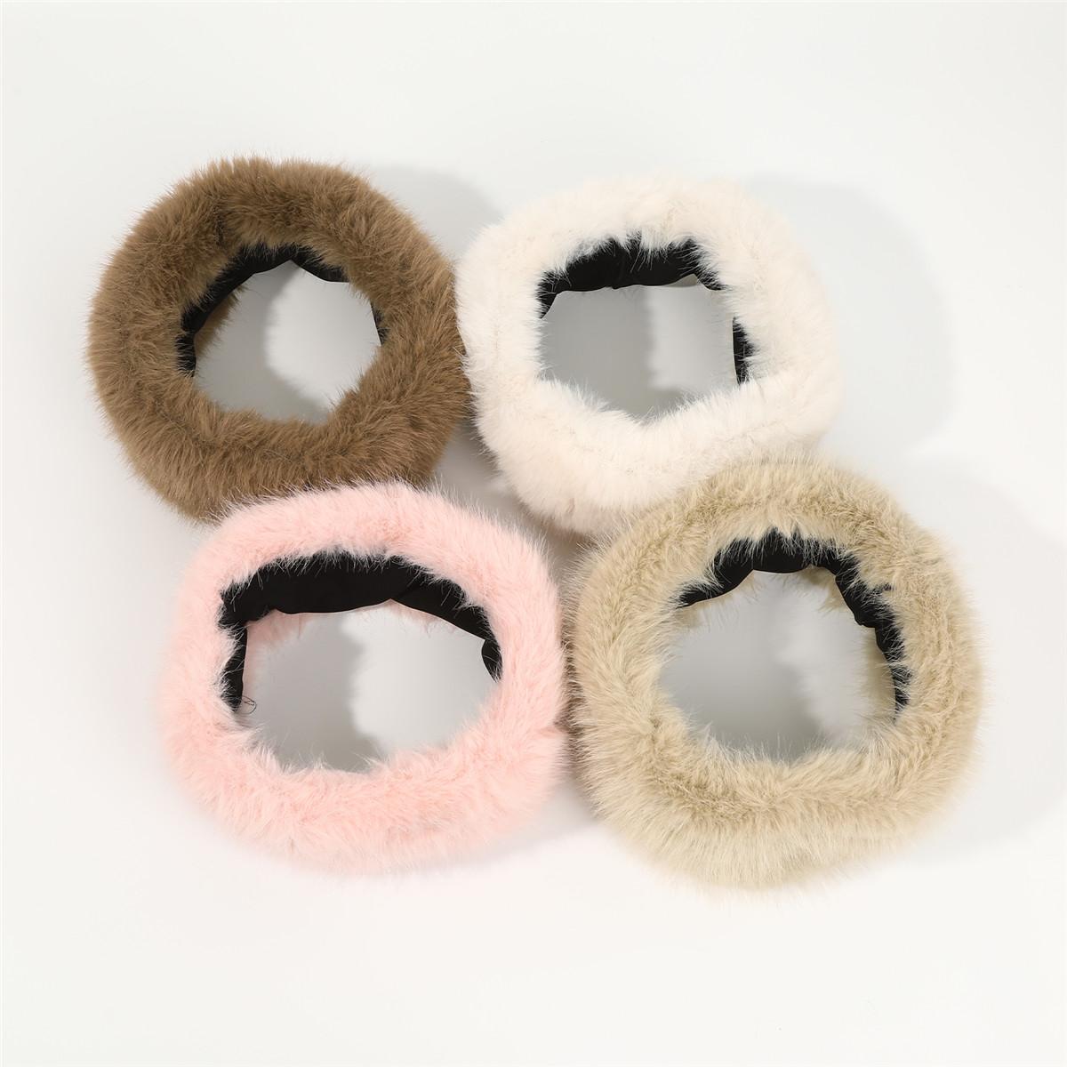 AWAYTR Womens Faux Fur Headbands with Elastic Band Winter Earwarmer Earmuff for Cold Weather Furry Costume AWAYTR Womens Faux Fur Headbands with Elastic Band Winter Earwarmer Earmuff for Cold Weather Furry Costume