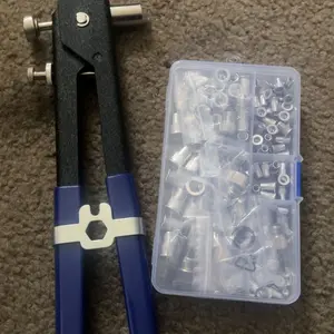 Portable Rivet Nut Tool Kit, Heavy Duty 150pcs M3/M4/M5/M6/M8 Nut Rivet Mandrels Repair Tool, Industrial Rivet Gun Flathead Screw Nut Rivet Gun Set, Hardware, Tools and Gadgets, Hand Tools, Tool Box
