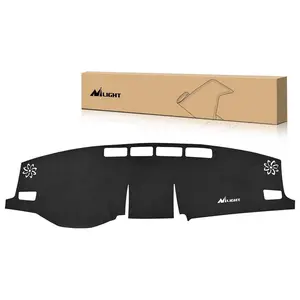 Nilight Dash Cover for Toyota Rav4 2019 2020 2021 2022 2023 2024, Custom Fit Suede Dashboard Mat Non‑Slip Sunshade Glare Protector Interior Accessories Black