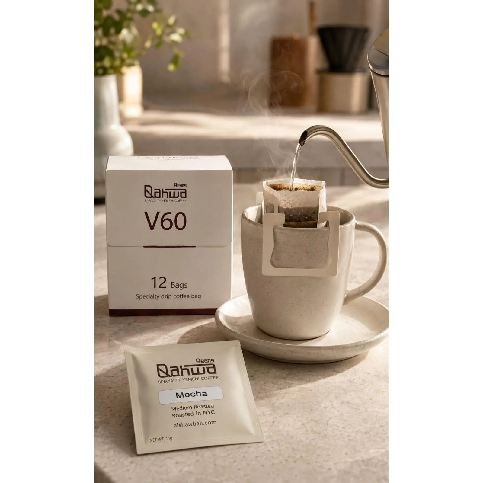 Qahwa Beans V60 – Yemeni Mocha Specialty Drip Coffee