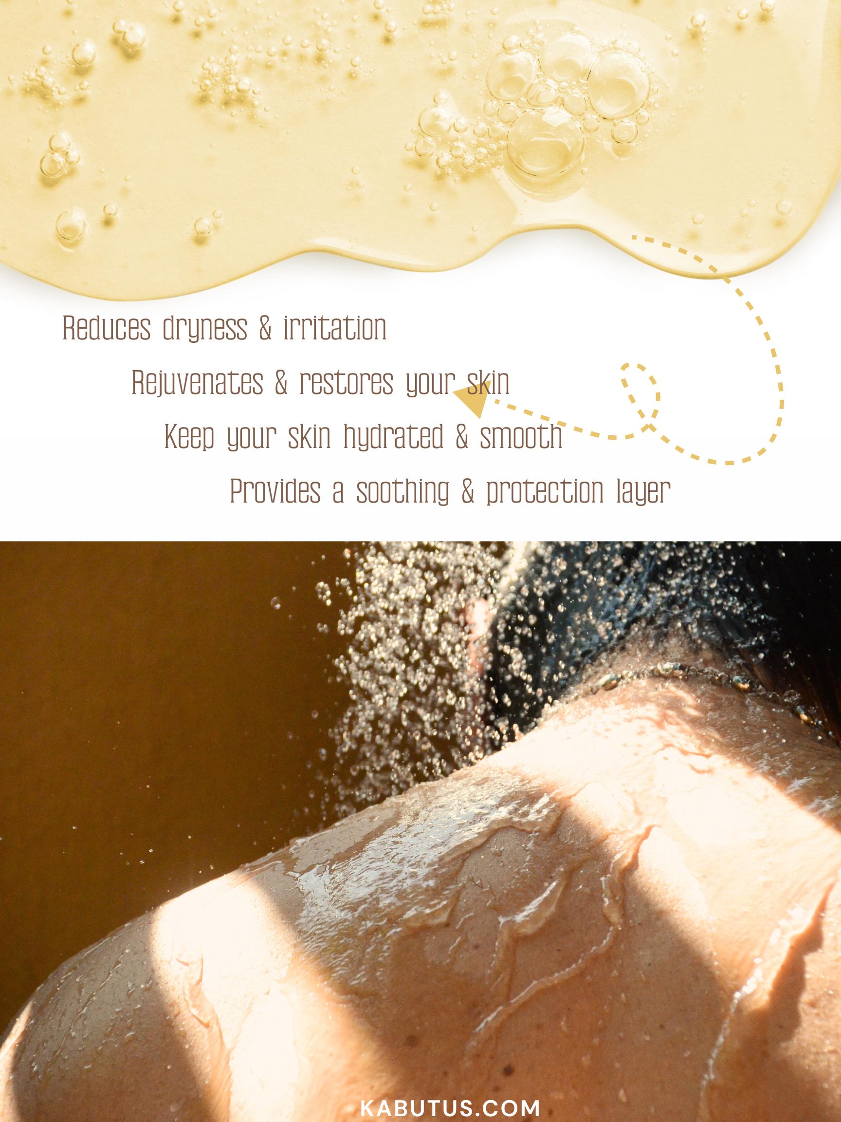 Kabut Amber Powder Gem Refreshing Moisturizing Amino Acid Soothing & Nourishing Fragrance shower gel Aroma Hydrating Moisture Body Care Scent turmeric soap bar girl shower products body wash Silky Gentle