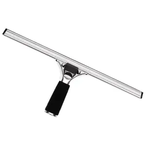Ettore Quick Release Stainless Steel Squeegee Complete with Rubber Grip Handle for Professional Window Cleaning