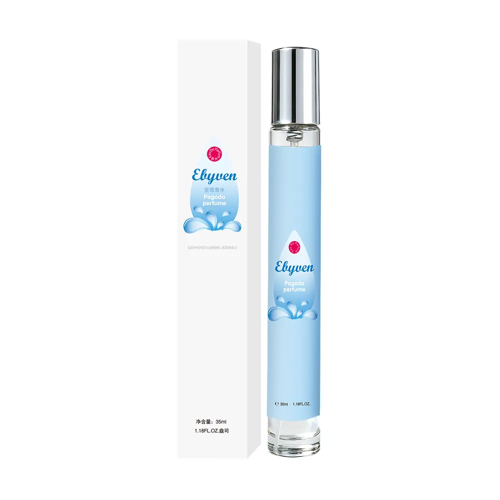 EBYVEN Pagoda Ocean Eau De Toilette - Aquatic Floral Fragrance with Hyacinth, Rose & White Musk, Clean Blue Scent, Long-Lasting Unisex Perfume, Fresh Summer Travel Spray, 35ml/1.18fl.oz